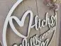 Preview: Lasercut Hoop "Willkommen 4" mit individuellem Laserschnitt Preview: Lasercut Hoop "Willkommen 4" mit individuellem Laserschnitt