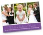 Preview: Hochzeit Danksagungskarte DIN A6 A5 hoch Kim Kai lila