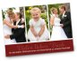 Preview: Hochzeit Danksagungskarte DIN A6 A5 hoch Kim Kai rot
