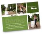 Preview: Hochzeit Danksagungskarte DIN A6 A5 hoch Mia Mike gruen