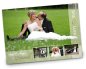 Preview: Hochzeit Danksagungskarte DIN A6 A5 quer Sina Luca braun