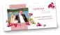 Preview: Hochzeit Danksagungskarte DIN Lang quer Linda Bill rot
