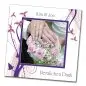 Preview: Hochzeit Danksagungskarte quadratisch 125 mm 210 Kira Joe lila