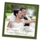 Mobile Preview: Hochzeit Danksagungskarte quadratisch 125 mm 210 Melanie Tommy gruen