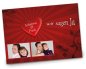 Preview: Hochzeit Einladungskarte DIN A6 A5 Johanna Frank rot