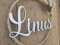 Preview: Namensschild "Linus" aus Holz mit Jute-Hoop und Trockenblumen Preview: Namensschild "Linus" aus Holz mit Jute-Hoop und Trockenblumen