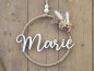 Preview: Namensschild "Marie" aus Holz mit Jute-Hoop und Trockenblumen Preview: Namensschild "Marie" aus Holz mit Jute-Hoop und Trockenblumen