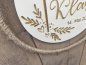 Preview: Holzschild mit Jute-Hoop "Konfirmation Klara" mit individueller Gravur