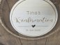 Preview: Holzschild mit Jute-Hoop "Konfirmation Tina" mit individueller Gravur