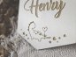 Mobile Preview: Holzschild Wimpel "Henry" mit individueller Gravur aus Holz
