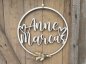 Preview: Lasercut Hoop "Hochzeit 1" mit individuellem Laserschnitt Preview: Lasercut Hoop "Hochzeit 1" mit individuellem Laserschnitt
