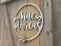 Preview: Lasercut Hoop "Hochzeit 1" mit individuellem Laserschnitt