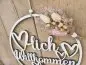 Preview: Lasercut Hoop "Willkommen 4" mit individuellem Laserschnitt
