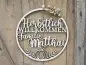 Preview: Lasercut Hoop "Willkommen 5" mit individuellem Laserschnitt
