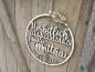 Preview: Lasercut Hoop "Willkommen 5" mit individuellem Laserschnitt