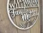 Preview: Lasercut Hoop "Willkommen 5" mit individuellem Laserschnitt