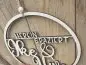 Preview: Lasercut Hoop "Willkommen 7" mit individuellem Laserschnitt