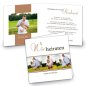 Preview: Klappkarte Hochzeit Einladungskarte quadratisch 125 mm + 210 mm Susan & Florian