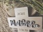 Preview: Kreuz Taufe mit individueller Lasergravur und Schriftzug "Mathilda"
