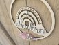 Preview: Lasercut 3D Hoop "Namensschild 1" Kinderzimmer Deko