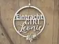 Preview: Lasercut Hoop "Eintracht Girl" mit individuellem Laserschnitt