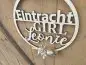 Preview: Lasercut Hoop "Eintracht Girl" mit individuellem Laserschnitt