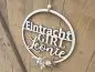 Preview: Lasercut Hoop "Eintracht Girl" mit individuellem Laserschnitt