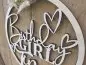 Preview: Lasercut Hoop "Geburtstag 2" mit individuellem Laserschnitt