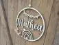 Preview: Lasercut Hoop "Namensschild 1" für das Kinderzimmer