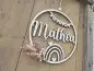 Preview: Lasercut Hoop "Namensschild 1" für das Kinderzimmer