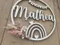 Preview: Lasercut Hoop "Namensschild 1" für das Kinderzimmer