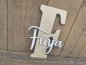 Preview: Namensschild Schriftzug Lasercut "Finja" mit großem Buchstaben