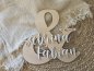 Preview: Namensschild Schriftzug Lasercut "Zur Hochzeit 1" mit Brautpaar Namen