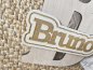 Preview: Namensschild Schriftzug Lasercut "Bruno" mit großem Buchstaben