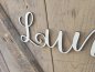 Preview: Namensschild Schriftzug Lasercut "Luna" aus Holz