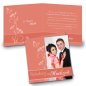 Preview: Klappkarte Hochzeit Einladungskarte quadratisch 125 mm + 210 mm Sarah & Sebastian