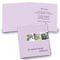 Mobile Preview: Klappkarte Hochzeit Einladungskarte quadratisch 125 mm + 210 mm Steffi & Kim