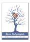 Mobile Preview: Wedding Tree mit Foto auf Leinwand mit Keilrahmen blau