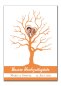 Preview: Wedding Tree mit Foto auf Leinwand mit Keilrahmen orange