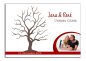 Preview: Wedding Tree mit Foto auf Leinwand mit Keilrahmen "Jana und Rene"