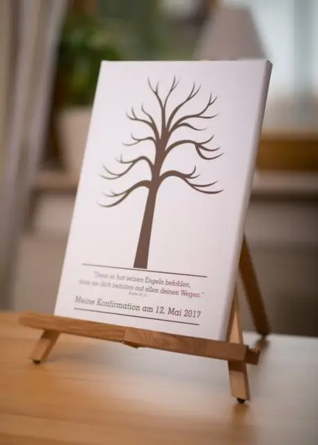 Wedding Tree Gästebaum auf Leinwand mit Keilrahmen "Benjamin"