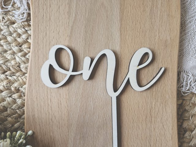 Preview: Cake Topper Schriftzug "Geburtstag One 20"