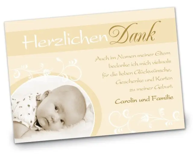 Geburtskarte Babykarte DIN A6 A5 quer Carolin gelb