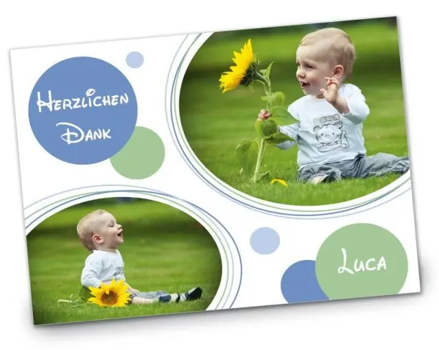 Geburtskarte Babykarte DIN A6 A5 quer Luca blau