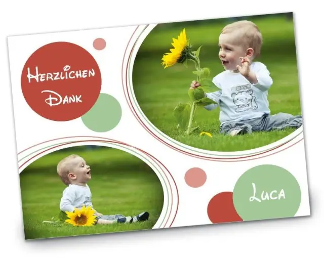 Geburtskarte Babykarte DIN A6 A5 quer Luca rot