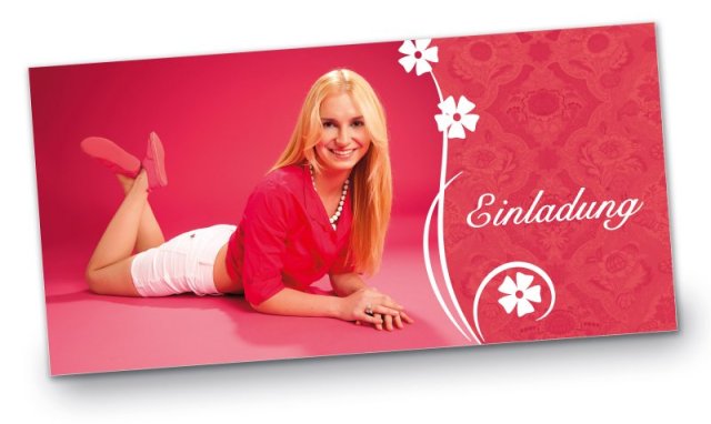 Preview: Geburtstag Einladungskarte Melissa