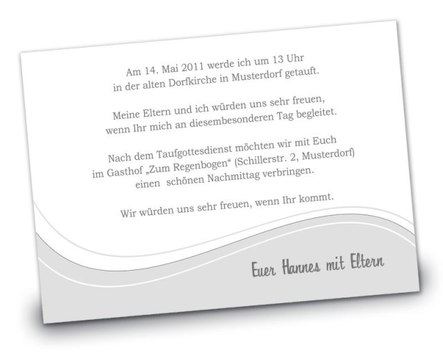 Preview: Geburtskarte Babykarte DIN A6 A5 quer Larissa blau