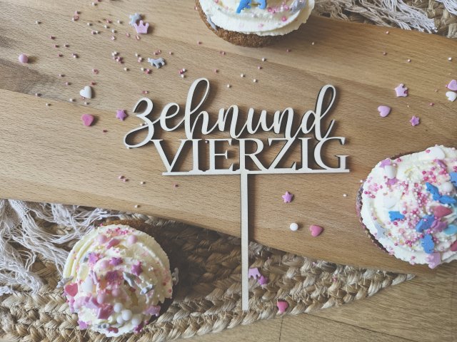 Tortenstecker "50. Geburtstag 2" Cake Topper Tortendeko