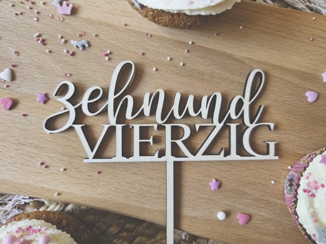 Tortenstecker "50. Geburtstag 2" Cake Topper Tortendeko