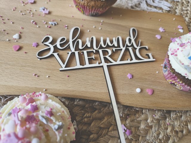 Tortenstecker "50. Geburtstag 2" Cake Topper Tortendeko